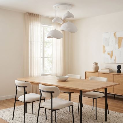 Brilagi - Závesný luster WABI SABI na lanku 4xE27/40W/230V pr. 90 cm, biely