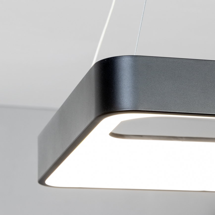 Brilagi - LED stmievateľný luster na lanku FALCON II LED/80W/230V 3000-6500K 40x40 cm čierna + diaľkové ovládanie