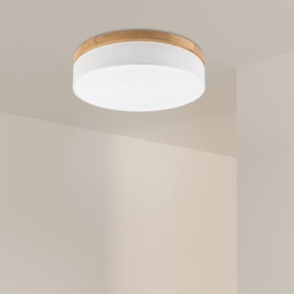 Бриллагі - LED стельове світло BELLADONNA LED/36W/230V діаметр 50 см біле/дуб