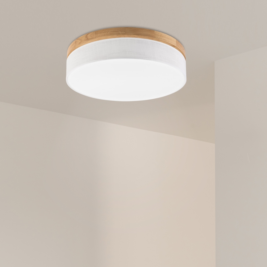 Бриллагі - LED стельове світло BELLADONNA LED/36W/230V діаметр 50 см біле/дуб