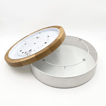 Бриллагі - LED стельове світло BELLADONNA LED/36W/230V діаметр 50 см біле/дуб