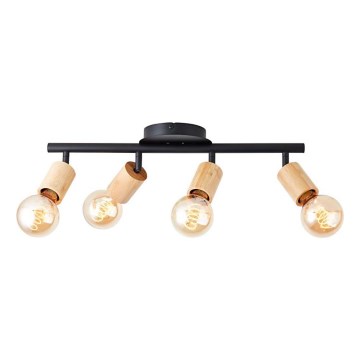 Brilliant - Bodové svietidlo 4xE27/28W/230V bambus