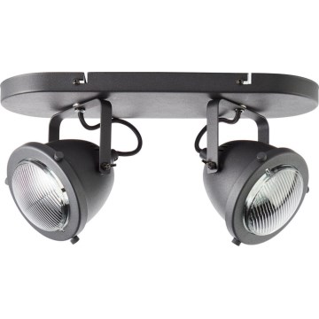 Brilliant - Bodové svietidlo CARMEN 2xGU10/5W/230V čierne