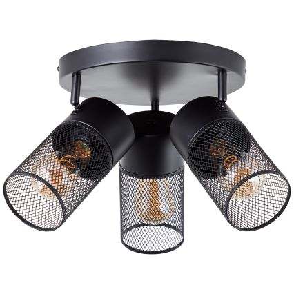 Brilliant - Bodové svietidlo KAMOLO 3xE27/40W/230V čierne
