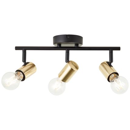 Brilliant - Bodové svietidlo KERRY 3xE27/40W/230V čierna/mosadz