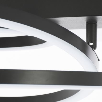 Brilliant - čierne LED stropné svietidlo PEDLEY, stmievateľné, 36W, 230V