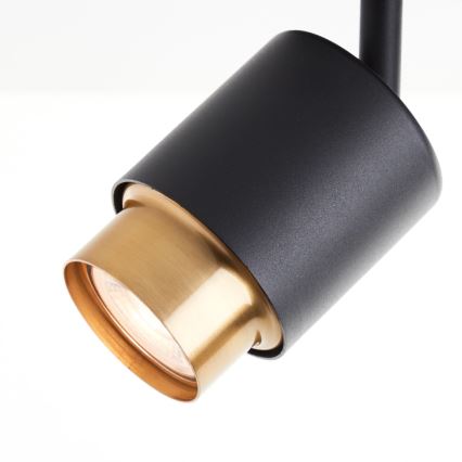 Brilliant - LED bodové svietidlo COVELO 2xGU10/5W/230V čierna/zlatá