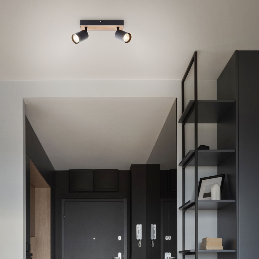Brilliant - LED Bodové svietidlo JELLO 2xGU10/4,5W/230V borovica