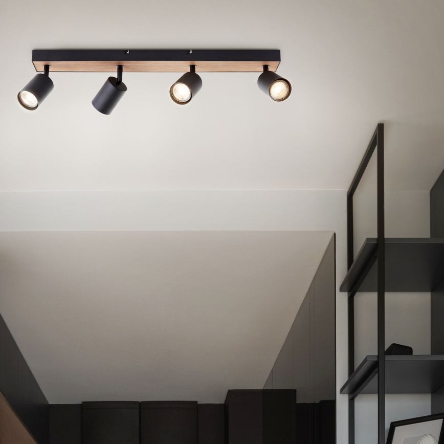 Brilliant - LED Bodové svietidlo JELLO 4xGU10/4,5W/230V borovica