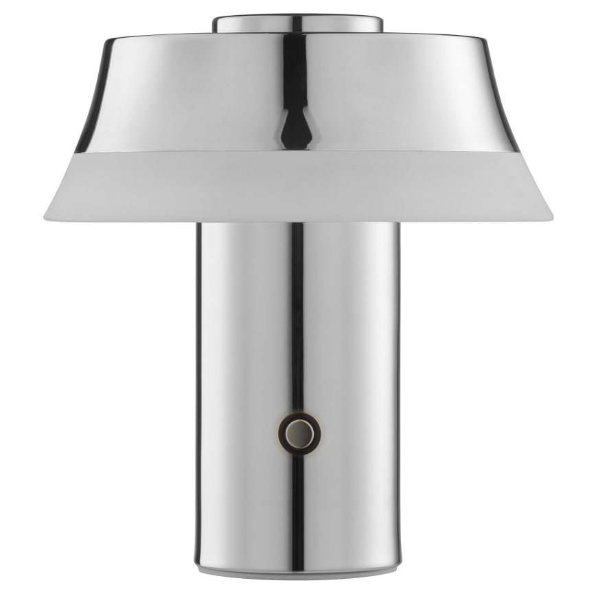 Brilliant - LED stmievateľná nabíjateľná dotyková stolová lampa KINICH LED/2,5W/5V 2700K 2600 mAh lesklý chróm