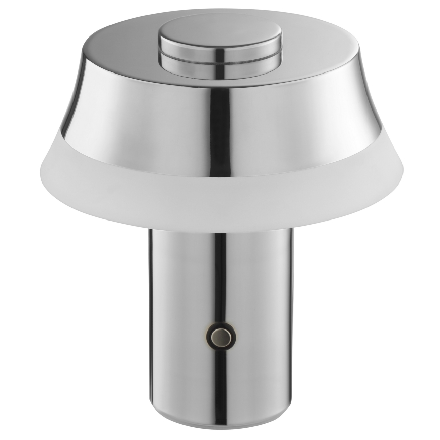 Brilliant - LED stmievateľná nabíjateľná dotyková stolová lampa KINICH LED/2,5W/5V 2700K 2600 mAh lesklý chróm