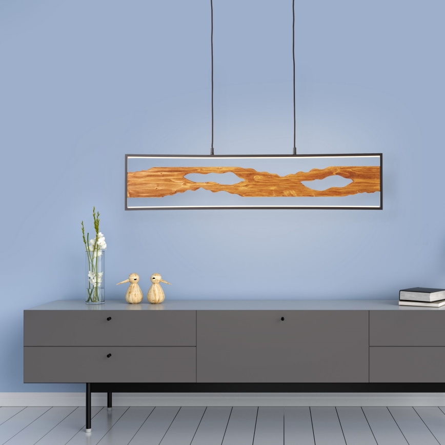 Brilliant - LED Luster na lanku CHAUMONT LED/20W/230V borovica