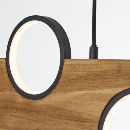 Brilliant - LED Luster na lanku CHEESY LED/34W/230V borovica