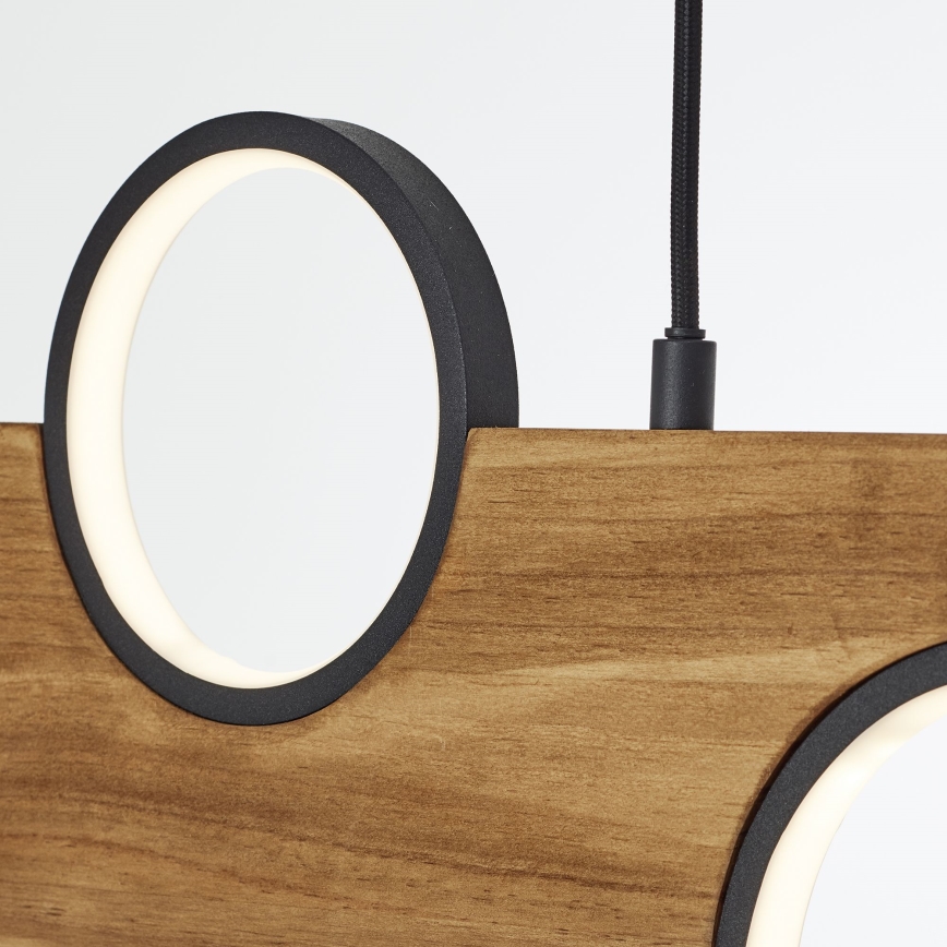 Brilliant - LED Luster na lanku CHEESY LED/34W/230V borovica
