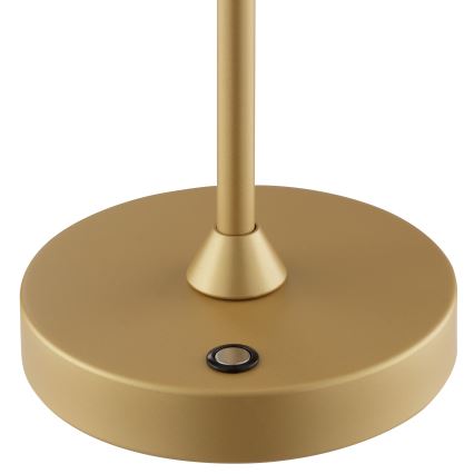 Brilliant - LED stmievateľná nabíjateľná dotyková vonkajšia stolová lampa ELORA LED/2,5W/5V 2700K 2600 mAh IP44 zlatá