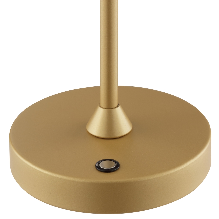 Brilliant - LED stmievateľná nabíjateľná dotyková vonkajšia stolová lampa ELORA LED/2,5W/5V 2700K 2600 mAh IP44 zlatá