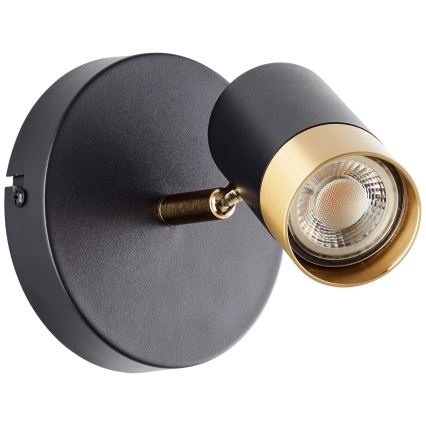 Brilliant - LED nástenné bodové svietidlo VIGOLO 1xGU10/5W/230V čierna/zlatá