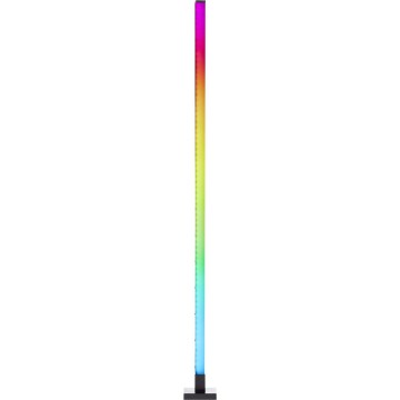 Brilliant - LED RGBW Stmievateľná stojacia lampa NEELE LED/6,5W/230V čierna + diaľkové ovládanie