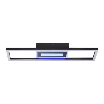 Brilliant - LED RGBW Stmievateľné stropné svietidlo BESSON LED/20W/230V 3000-6500K čierne + diaľkové ovládanie