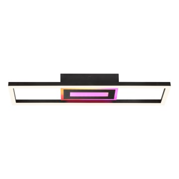 Brilliant - LED RGBW Stmievateľné stropné svietidlo BESSON LED/20W/230V 3000-6500K čierne + diaľkové ovládanie