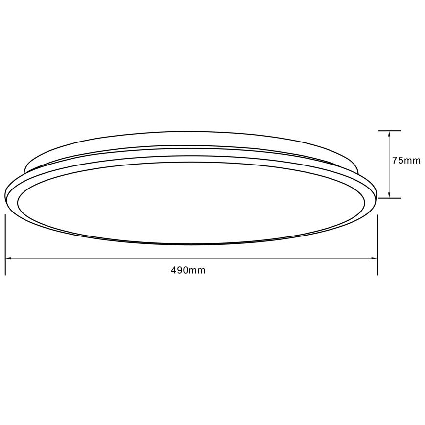 Brilliant - LED RGBW Stmievateľné stropné svietidlo HEIDA LED/30W/230V 3000-6500K + diaľkové ovládanie