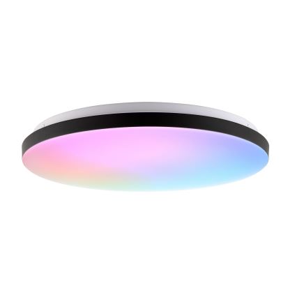 Brilliant - LED RGBW Stmievateľné stropné svietidlo LIVIO LED/20W/230V 3000-6500K pr. 49 cm čierna + diaľkové ovládanie