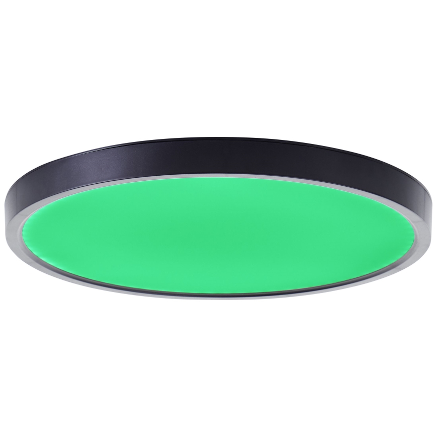 Brilliant - LED RGBW Stmievateľné stropné svietidlo LOTTI LED/16W/230V 3000K pr. 30 cm čierna Wi-Fi Tuya + diaľkové ovládanie