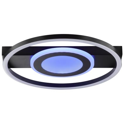 Brilliant - LED RGBW Stmievateľné stropné svietidlo MAUREEN LED/20W/230V 3000-6500K čierna + diaľkové ovládanie