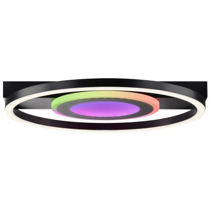Brilliant - LED RGBW Stmievateľné stropné svietidlo MAUREEN LED/20W/230V 3000-6500K čierna + diaľkové ovládanie