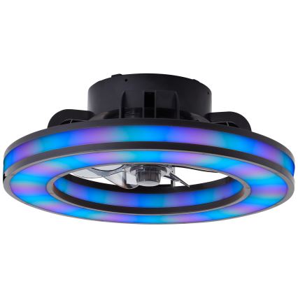 Brilliant - LED RGBW Stmievateľný stropný ventilátor MONDELLO LED/26W/230V 2700-6500K pr. 41 cm čierna + diaľkové ovládanie