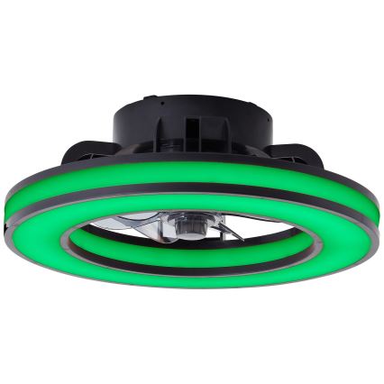 Brilliant - LED RGBW Stmievateľný stropný ventilátor MONDELLO LED/26W/230V 2700-6500K pr. 41 cm čierna + diaľkové ovládanie
