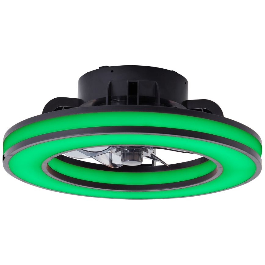 Brilliant - LED RGBW Stmievateľný stropný ventilátor MONDELLO LED/26W/230V 2700-6500K pr. 41 cm čierna + diaľkové ovládanie