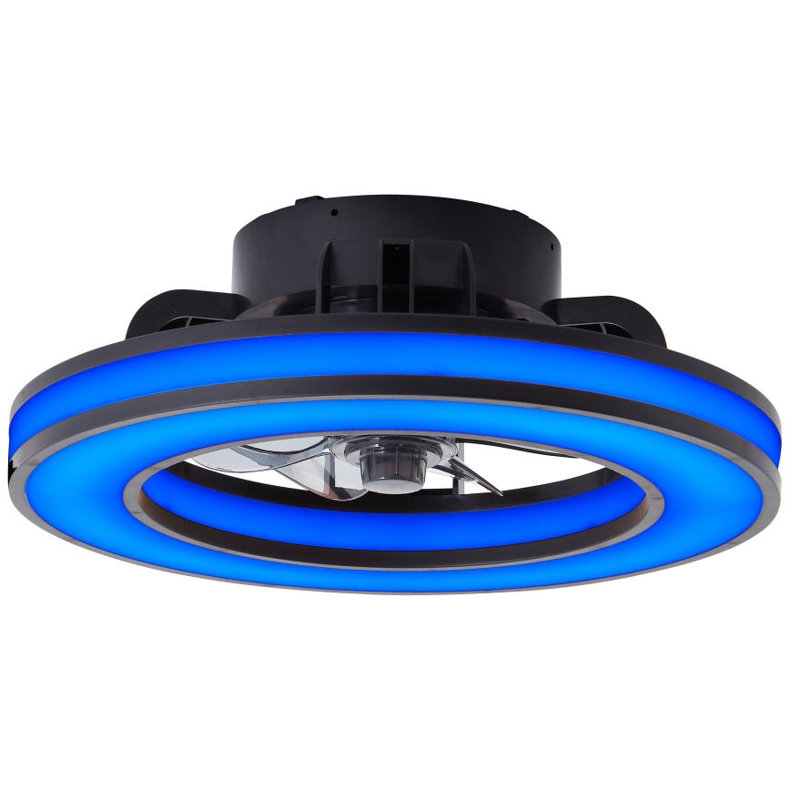 Brilliant - LED RGBW Stmievateľný stropný ventilátor MONDELLO LED/26W/230V 2700-6500K pr. 41 cm čierna + diaľkové ovládanie