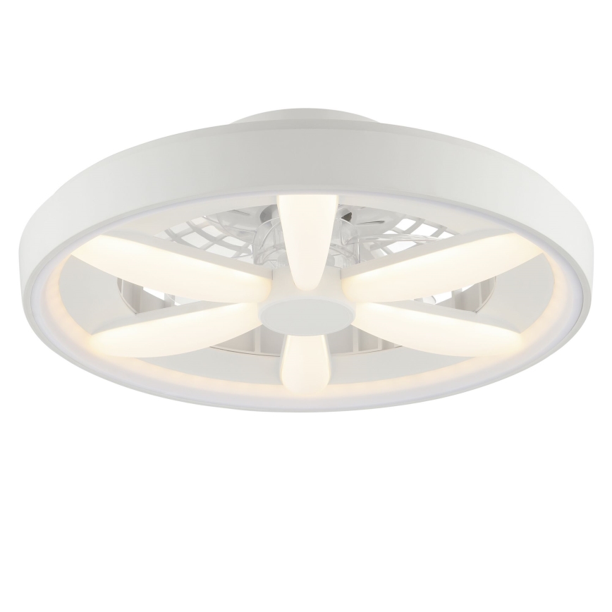 Brilliant - LED RGBW Stmievateľný stropný ventilátor so svetlom GAIANO LED/48W/230V 2700-6500K biela + diaľkové ovládanie