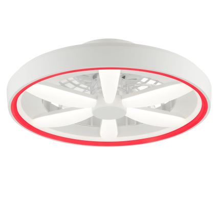 Brilliant - LED RGBW Stmievateľný stropný ventilátor so svetlom GAIANO LED/48W/230V 2700-6500K biela + diaľkové ovládanie