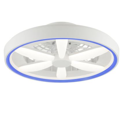 Brilliant - LED RGBW Stmievateľný stropný ventilátor so svetlom GAIANO LED/48W/230V 2700-6500K biela + diaľkové ovládanie
