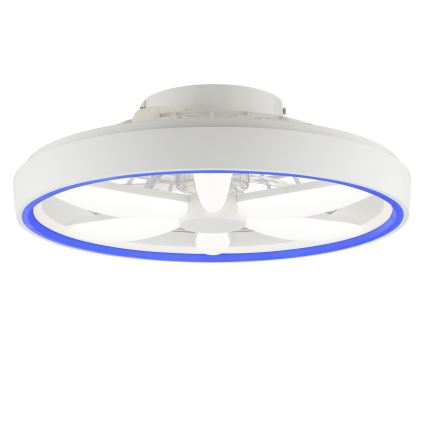 Brilliant - LED RGBW Stmievateľný stropný ventilátor so svetlom GAIANO LED/48W/230V 2700-6500K biela + diaľkové ovládanie