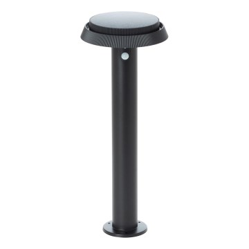 Brilliant - LED Solárna lampa so senzorom ALVERO LED/4W/3,7V 50 cm IP44 čierna