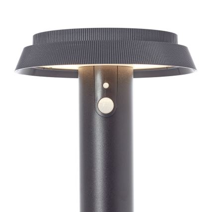 Brilliant - LED Solárna lampa so senzorom ALVERO LED/4W/3,7V 70 cm IP44 čierna