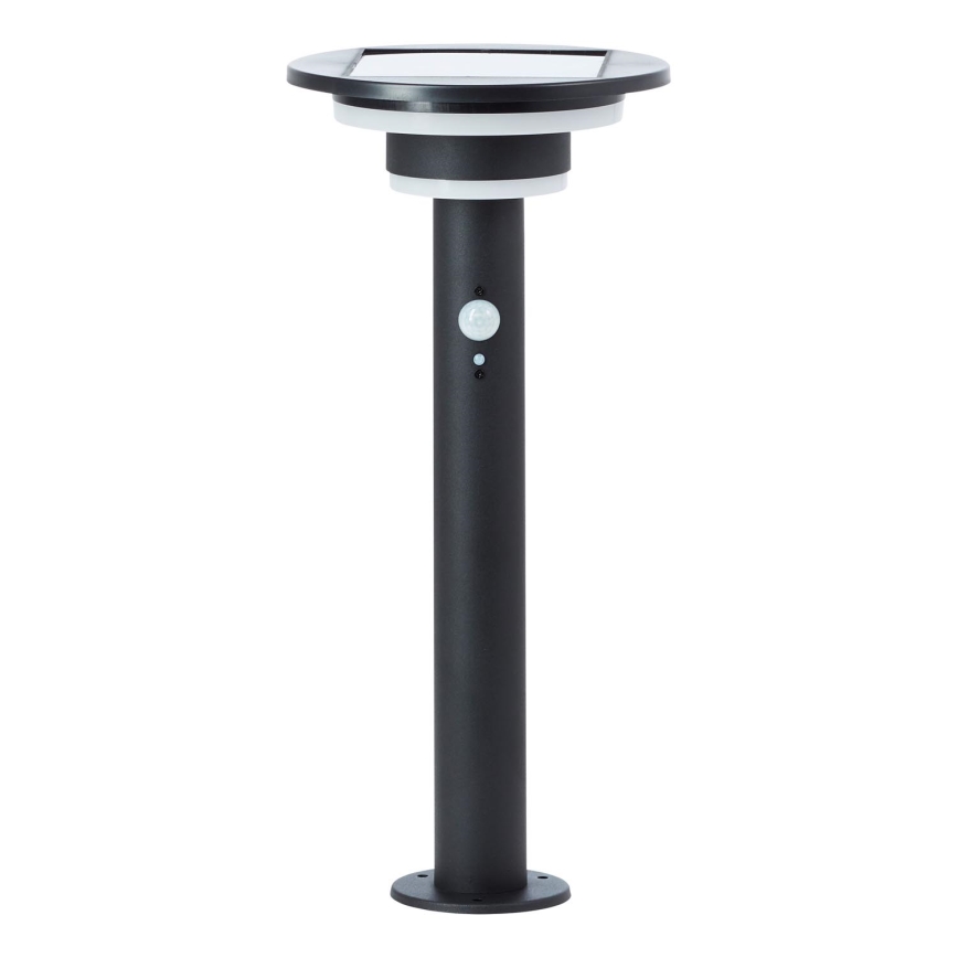 Brilliant - LED Solárna lampa so senzorom GARVINA LED/3W/3,7V 2000 mAh 45 cm IP44 čierna