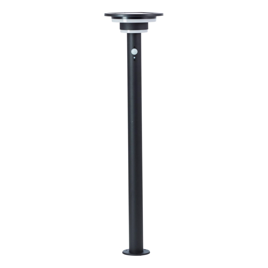Brilliant - LED Solárna lampa so senzorom GARVINA LED/3W/3,7V 2000 mAh 85 cm IP44 čierna