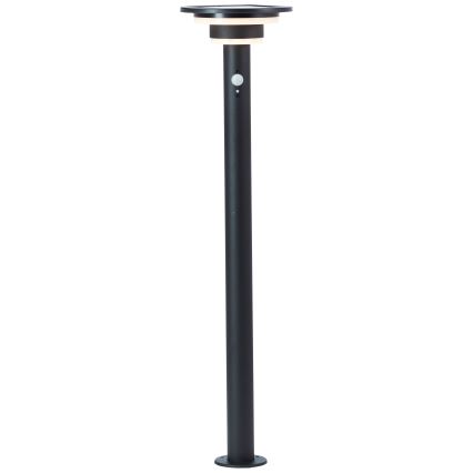 Brilliant - LED Solárna lampa so senzorom GARVINA LED/3W/3,7V 2000 mAh 85 cm IP44 čierna