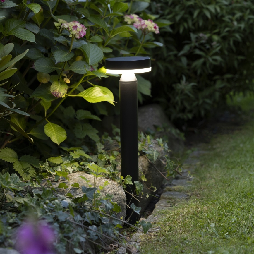 Brilliant - LED Solárna lampa so senzorom MAGUA LED/4W/3,7V 2000 mAh 50,2 cm IP44 čierna