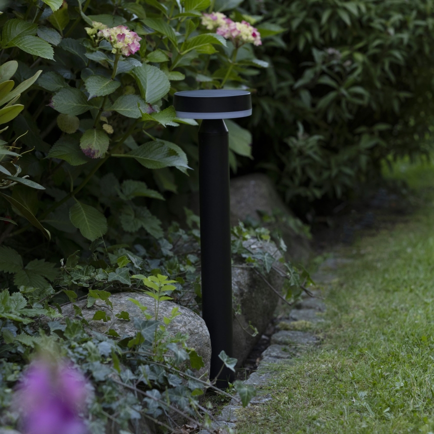 Brilliant - LED Solárna lampa so senzorom MAGUA LED/4W/3,7V 2000 mAh 50,2 cm IP44 čierna