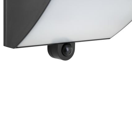 Brilliant - LED solárne nástenné svietidlo so senzorom SIERRA LED/6W/3,7V 2700/4000/6500K 2000 mAh IP54 čierna