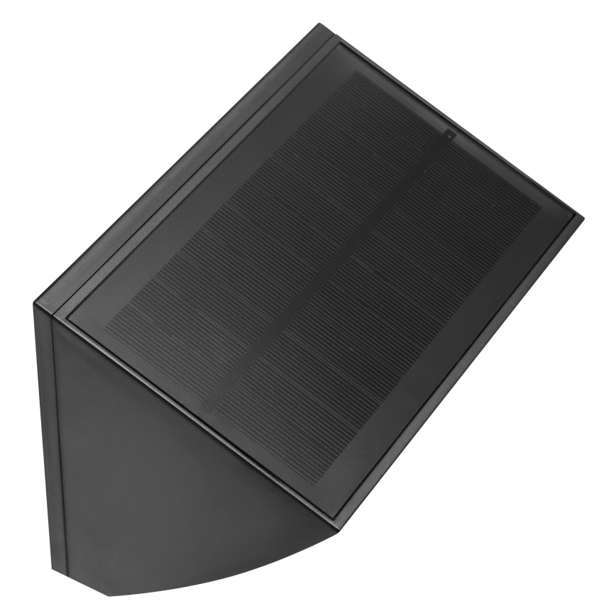 Brilliant - LED solárne nástenné svietidlo so senzorom SIERRA LED/6W/3,7V 2700/4000/6500K 2000 mAh IP54 čierna
