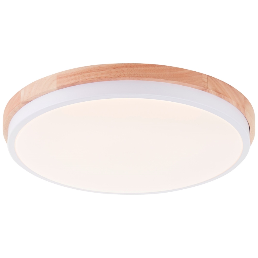 Brilliant - LED Stmievateľné stropné svietidlo BAARLO LED/24W/230V pr. 35 cm biela/gumovník