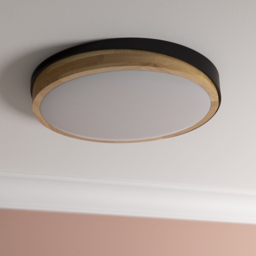 Brilliant - LED Stmievateľné stropné svietidlo BAARLO LED/24W/230V pr. 35 cm čierna/gumovník