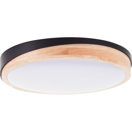 Brilliant - LED Stmievateľné stropné svietidlo BAARLO LED/24W/230V pr. 35 cm čierna/gumovník
