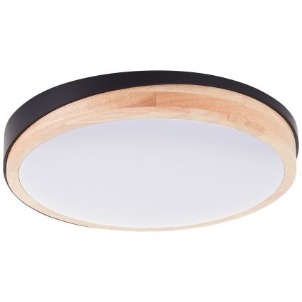 Brilliant - LED Stmievateľné stropné svietidlo BAARLO LED/24W/230V pr. 35 cm čierna/gumovník
